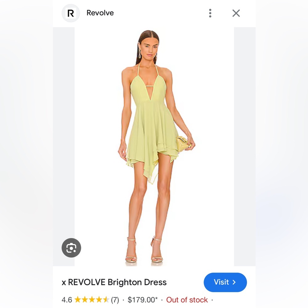 Micheal Costello x REVOLVE Brighton Mini Dress in Light Green